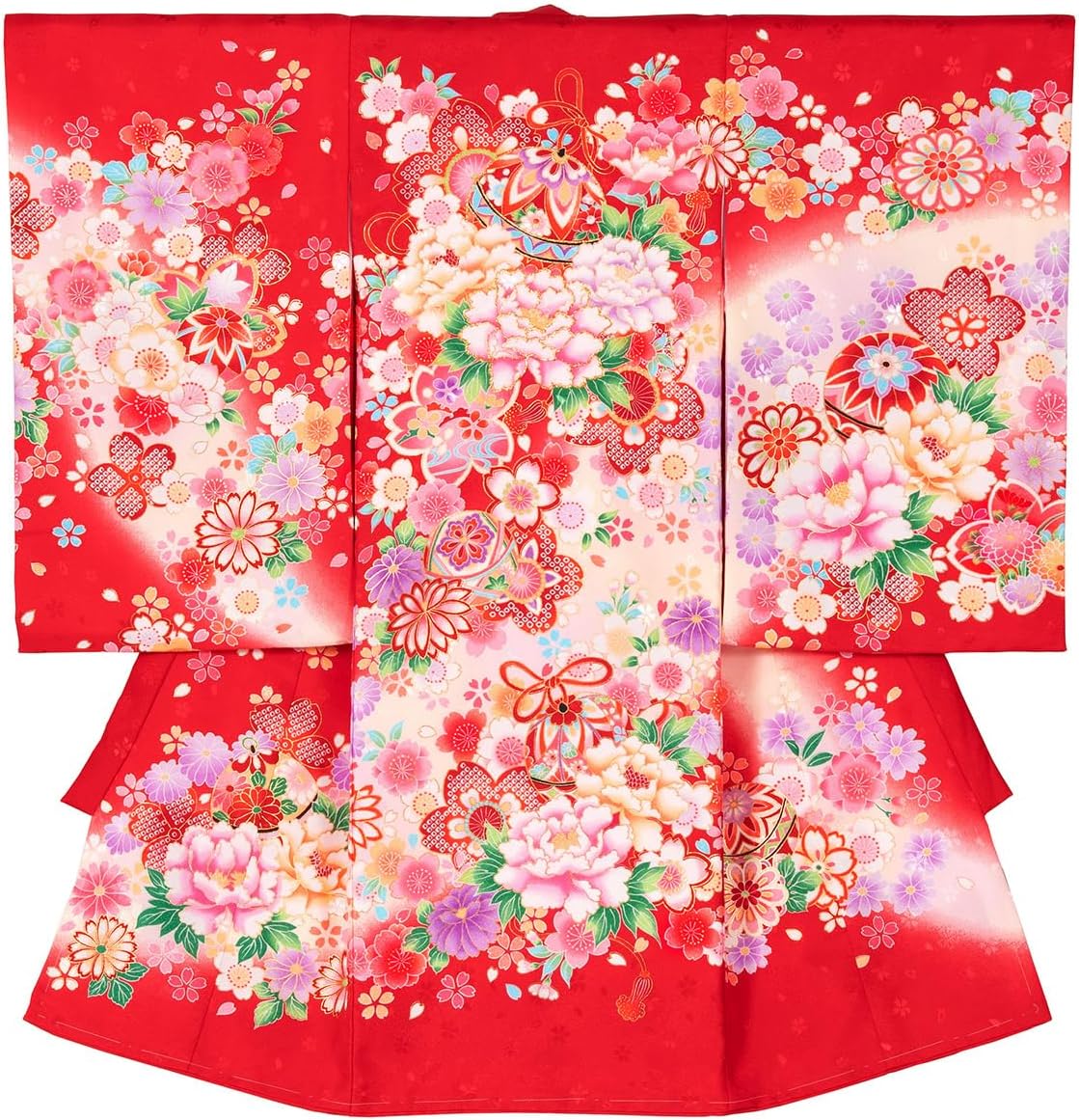 即決価格」新品正絹産着祝着京友禅、本金豪華仕様、特選大鷹と祝王朝龍